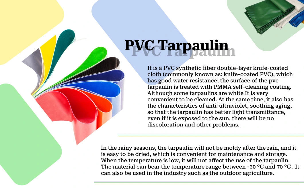 High Strength Polyester Mesh Fabric Coated PVC Vinyl Tarps