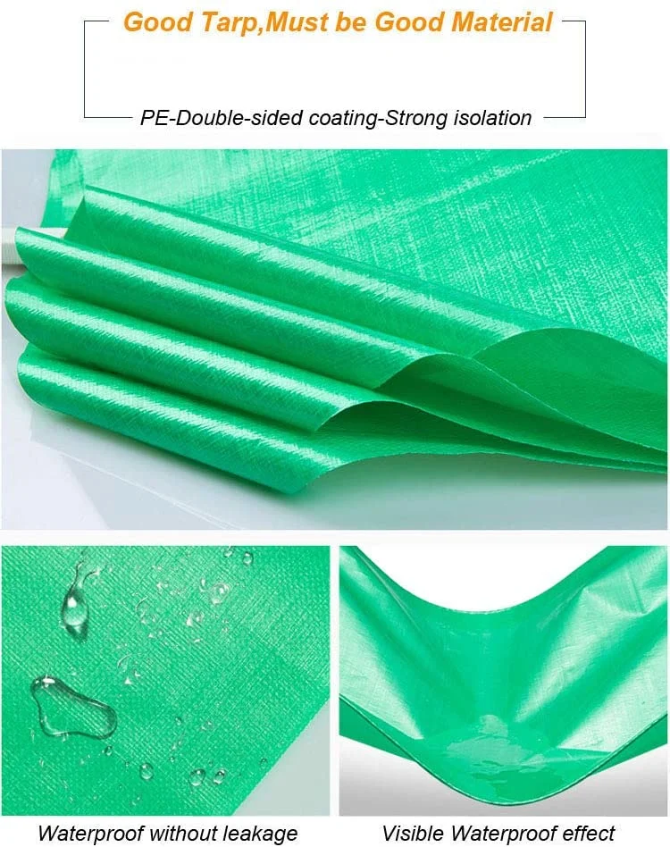 PE Tarpaulin Poly Tarp with UV Protect Plastic Fabric Sheet in Standard Size for Agriculture/Industrial Cover