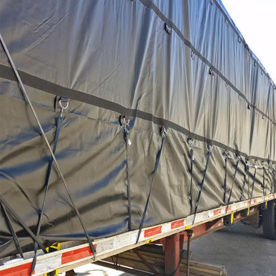 Custom Plastic Truck Cover Tarpaulin Sheet Lumber Trap Steel Tarp