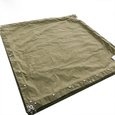 Heavy Duty Rip-Stop 16oz or 18oz Cotton Canvas Tarps with Eyelets