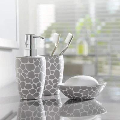 Ceramic Pebbles Horticulture Bathroom Appliances Wash Set Homestay Bathroom Accessories