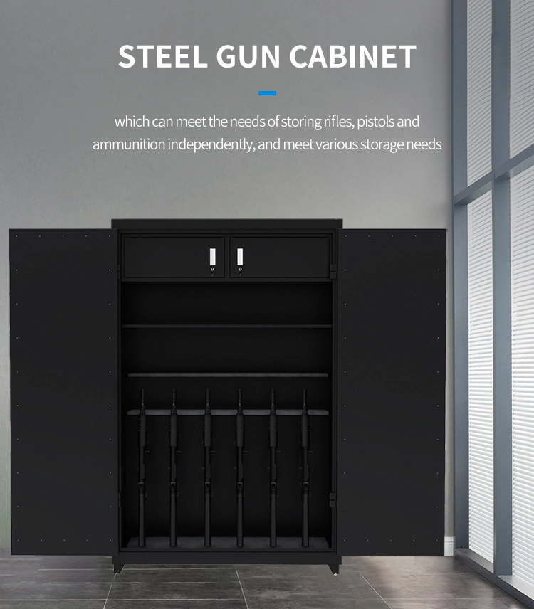 Gun Safe with 2 Set of Mechanical Lock Security Gun Cabinets