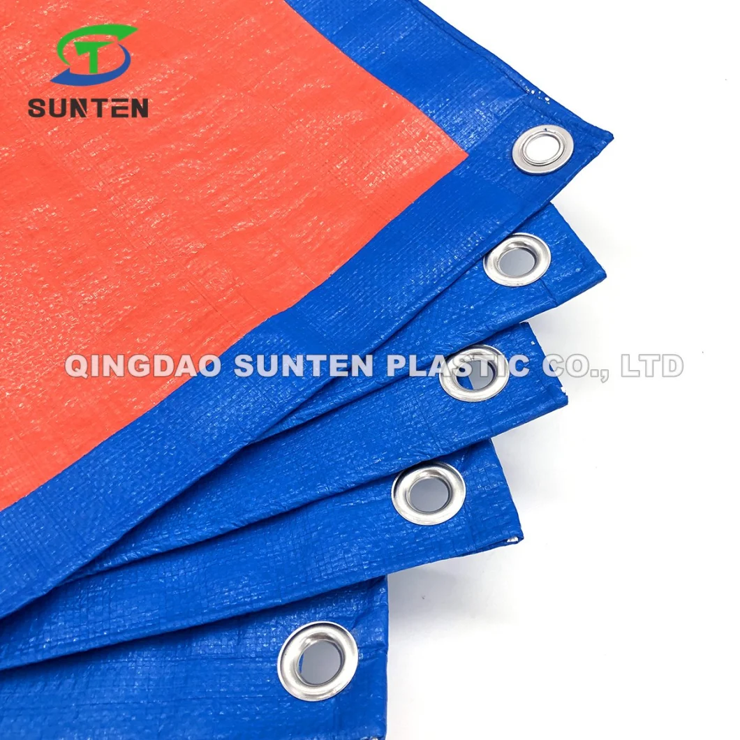 Waterproof/UV Resistant Plastic/PE/HDPE/Polyethylene/Poly Canvas Tarp for Truck, Lorry/Car/ Canopy Cover, Tent, Awnings, Pond/Pool Liner