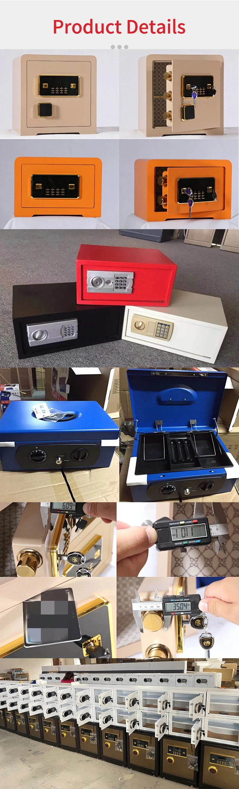 Electronic Digital Fingerprint Locker Safes for Office Home Bank Safe Box