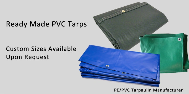 Orange / Blue / Grey PVC Laminated Tarps Fabric / Vinyl Canvas / Waterproof Canvas Tarps