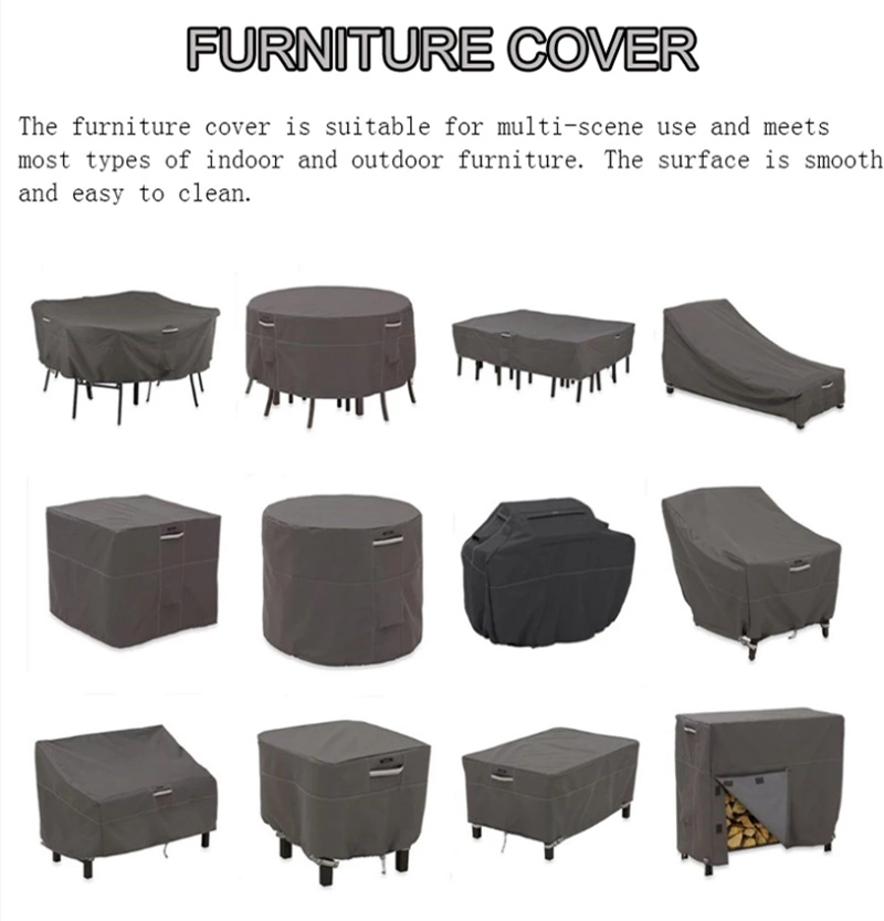 Waterproof Furniture Protection Cover Tear-Resistant Oxford Patio Sofa Cover