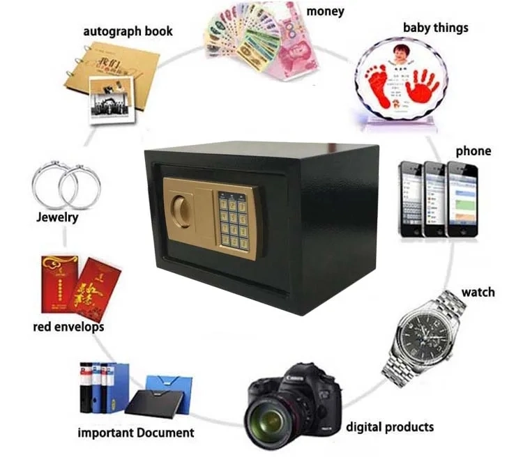 Digital Coded Lock Safe Box for Home Hotel Office Bank Electronic Locks Strongbox