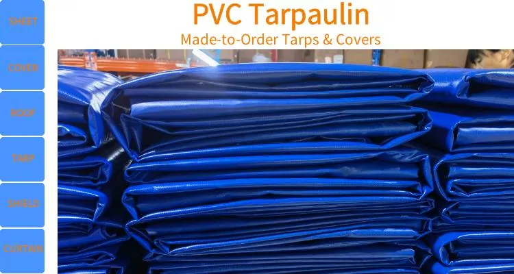 Customized Waterproof Pvc Coated Canvas Covers Plastic Tarp truck